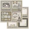 Kép 10/11 - Scrapbook papír 30x30 cm -  "Kalligráfia" 10féle/cs