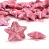 Kép 2/2 - Glitteres csillag, 3,5cm - Sötétrózsaszín