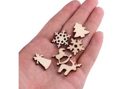 Natúr karácsonyi mini fafigurák Natúr karácsonyi mini fafigurák