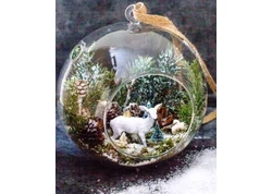 Szétszedhető akril gömb ablakos