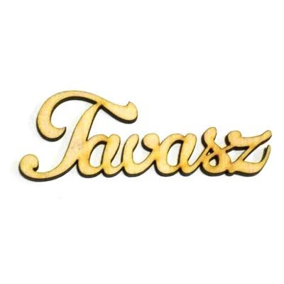 Fafigura - Tavasz felirat, mini