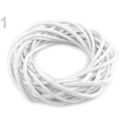Vessző koszorú fehér 20cm Vessző koszorú fehér 20cm
