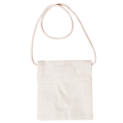 Lenvászon ballagó tarisznya,nagy 16,5 x 19 cm