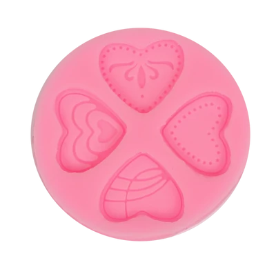 Szilikon nyomóforma, lágy - szivek