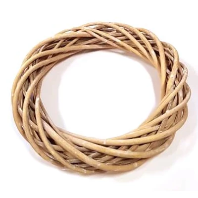 Vessző  koszorú natur színű 25cm Vessző  koszorú natur színű 25cm