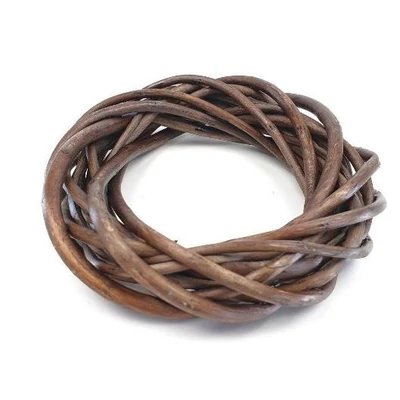 Vessző  koszorú barna 15cm Vessző  koszorú barna 15cm