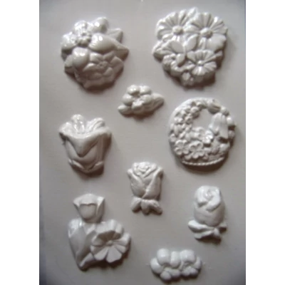 Gipszkiöntő - Vegyes apró virágok