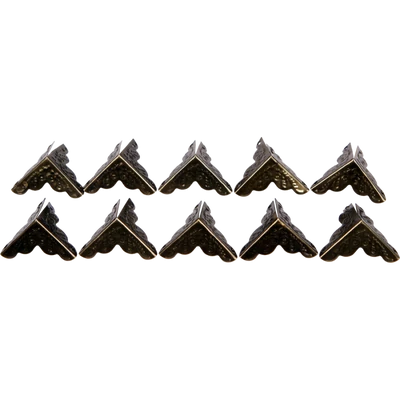 Fém sarokdísz,25x25 mm (10db/csomag) - bronz Fém sarokdísz,25x25 mm (10db/csomag) - bronz