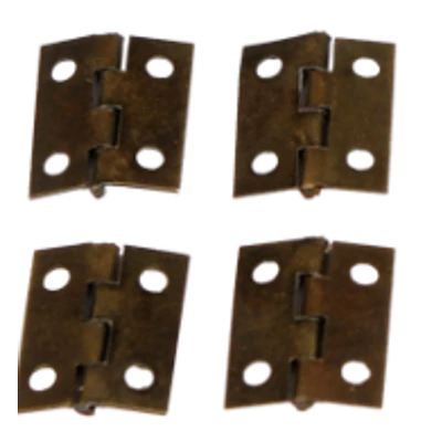 Fém zsanér bronz 18x14 mm, 4db/csomag Fém zsanér bronz 18x14 mm, 4db/csomag