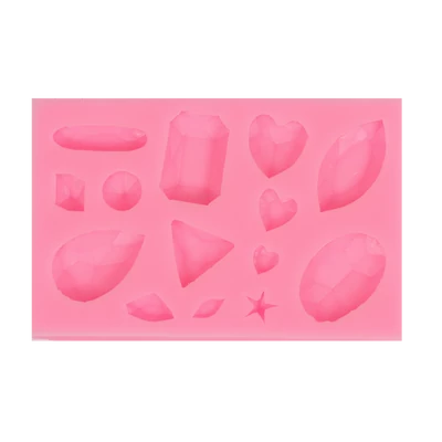 Szilikon nyomóforma, lágy - ékkövek
