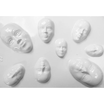 Gipszkiöntő - Mini maszkok
