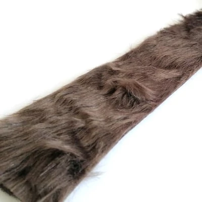 Szőrme szalag sötétbarna, cm