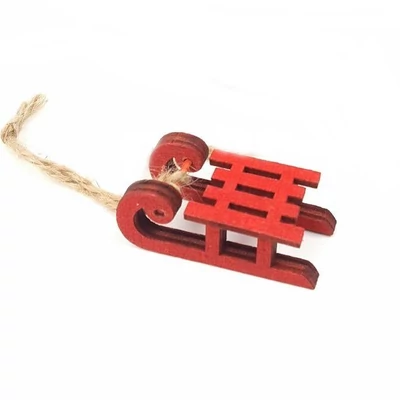 Szánkó kicsi 5cm - piros