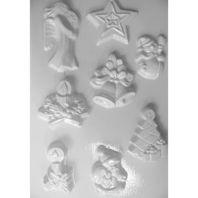 Gipszkiöntő - Karácsonyi vegyes minták