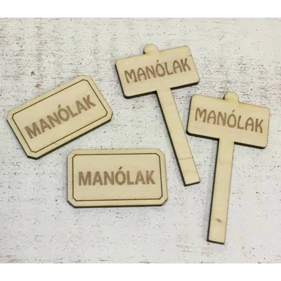 Manólak kellékek 4db/csomag