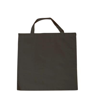 Lenvászon bevásárlószatyor rövidfülű 38 x 42 cm fekete