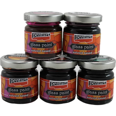 Oldószeres üvegfesték 30 ml - különböző színekben