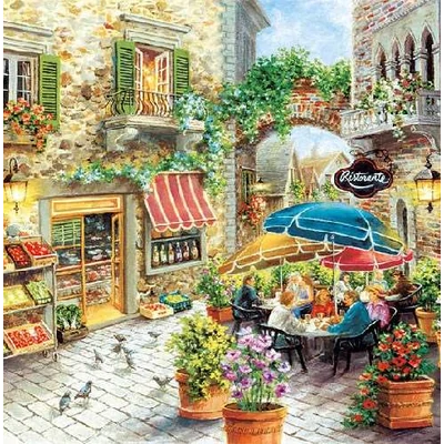 Szalvéta - Étterem festmény