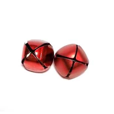 Gömbcsengő szett 2cm, matt-fényes piros 2db/cs