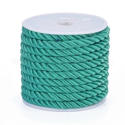 Sodrott zsinór 5mm - türkizkék - 1m Sodrott zsinór 5mm - türkizkék - 1m