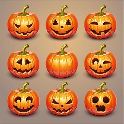 Szalvéta - Hallween tökök