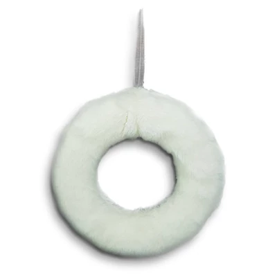 Prémes  félkoszorú 20 cm - Fehér Prémes  félkoszorú 20 cm - Fehér