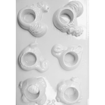 Gipszkiöntő - Kakasos gyertyatartó