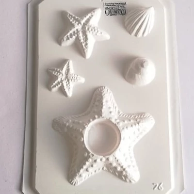 Gipszkiöntő forma, normál - Tengeri csillag mécsestartó