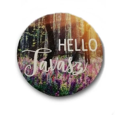 Helló Tavasz táblácska, tavaszi táj