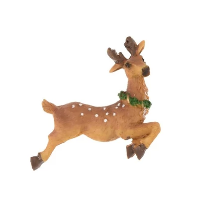 Ugró szarvas poly, öntapis, zöld sálas