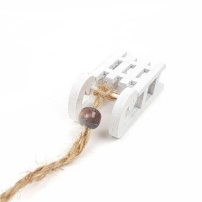 Szánkó kicsi 5cm - fehér