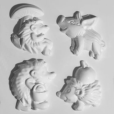 Gipszkiöntő - Sünik és malacka