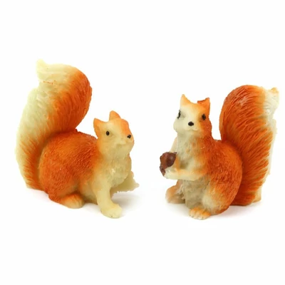 Kicsi vörös mókus figura, 1 db