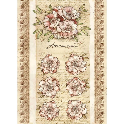 Rizspapír A4 - Virág minta Rizspapír A4 - Virág minta