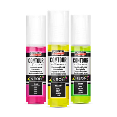 Kontúrozó festék - neon színek 20ml szín választható