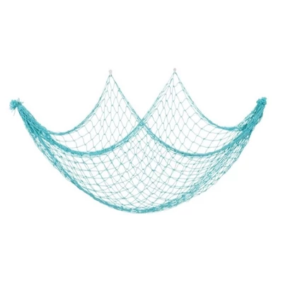 Halászháló 100x200cm, vastag köteles mentazöld