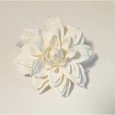 Kicsi dália virágfej  - fehér