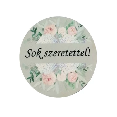 Sok szeretettel táblácska, zöld