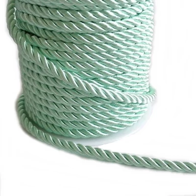 Sodrott zsinór 5mm - menta- 1m Sodrott zsinór 5mm - menta- 1m