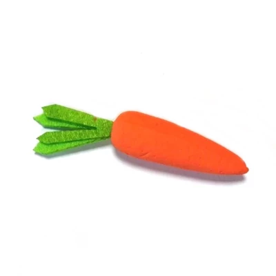Mini polisztirol répa filc zölddel, 7cm  Mini polisztirol répa filc zölddel, 7cm