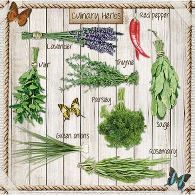 Szalvéta - Fűszerek