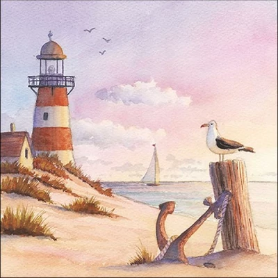 Szalvéta - Tengerpart, naplemente