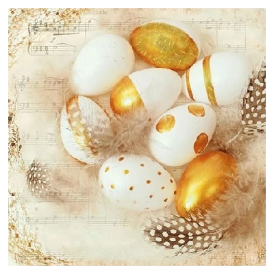 Koktél szalvéta - Arany tojások