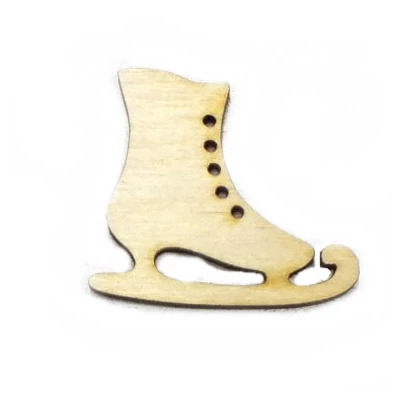 Natúr fa - Korcsolya 5cm