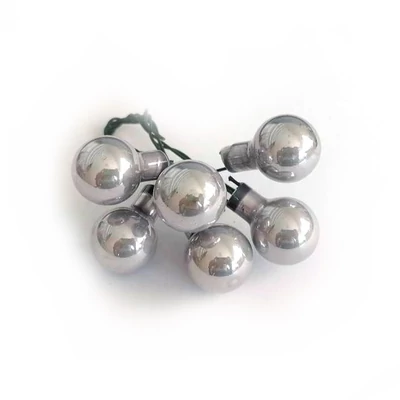 Üveggömb betűző szett, 1,5 cm opál ezüst