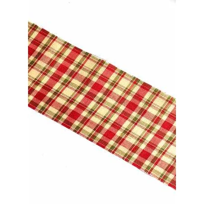 Textil anyag, 10cm széles - skót kockás piros II. Textil anyag, 10cm széles - skót kockás piros II.