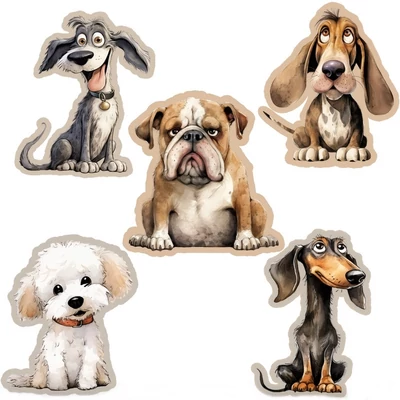 Nyomtatott dekorkarton - Kutyusok csomag 5db/cs