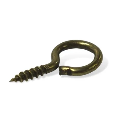 Mini csavaros parafadugós üvegcse/hungarocell akasztó, bronz 5x10mm Mini csavaros parafadugós üvegcse/hungarocell akasztó, bronz 5x10mm