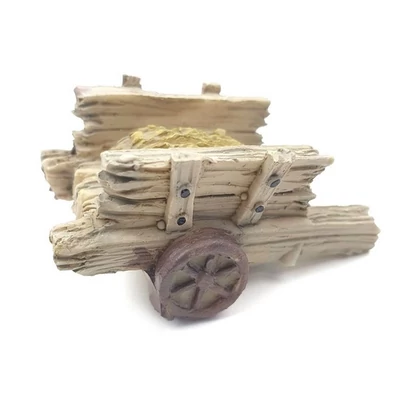 Szénás fa talicska figura