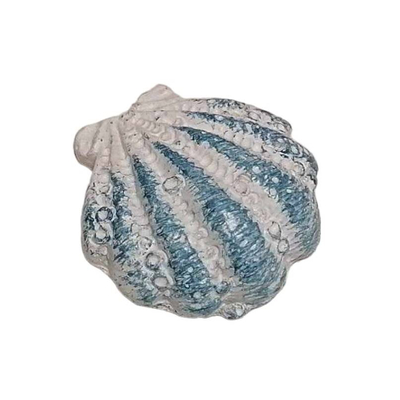 Shell kagyló, öntapis - kék-fehér